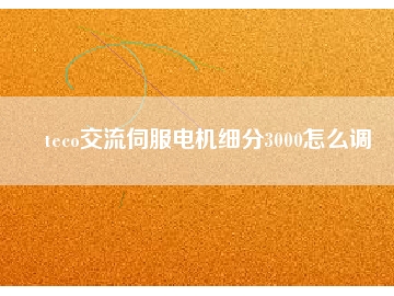 teco交流伺服電機(jī)細(xì)分3000怎么調(diào)