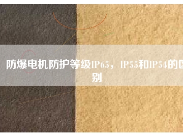 防爆電機(jī)防護(hù)等級IP65，IP55和IP54的區(qū)別