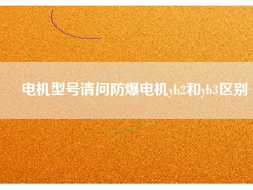電機(jī)型號請問防爆電機(jī)yb2和yb3區(qū)別