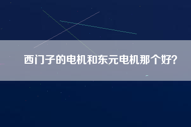 西門(mén)子的電機(jī)和東元電機(jī)那個(gè)好？